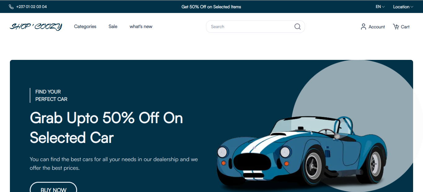 E-car marketplace dashboard, a backend project by a developer from HEI Madagascar.
