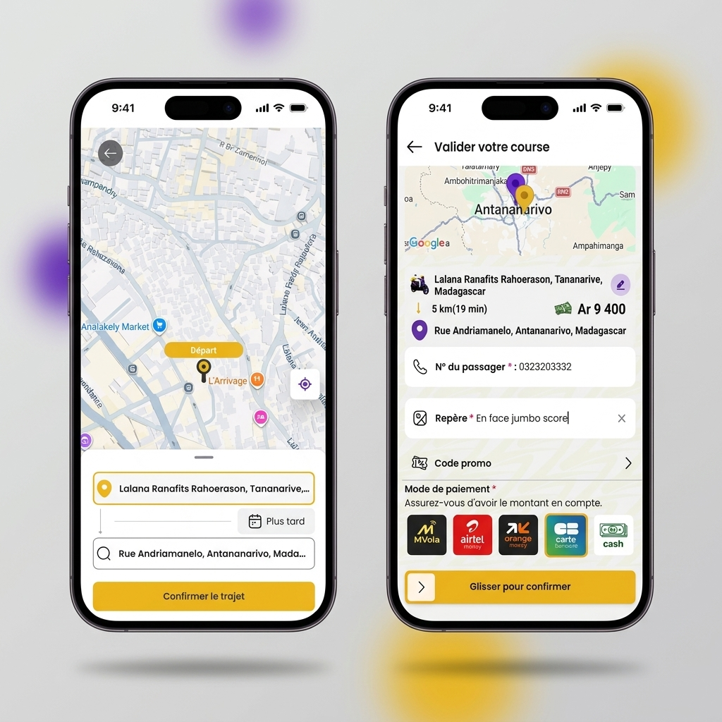 Screenshot of the Se Déplacer module in the AZ+ app